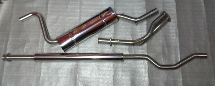 (02 models) Stainless Steel Exhaust System 1502-tii LHD