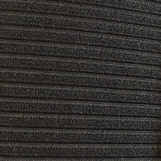 (E9 2.5CS-3.0CSL) Seat Centre Material Ribbed Scheel CSL Black (per metre)