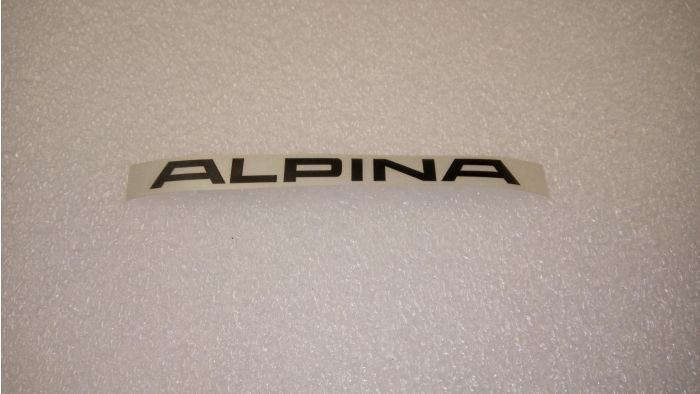 (02 models) ALPINA Sticker Black 132mm Long