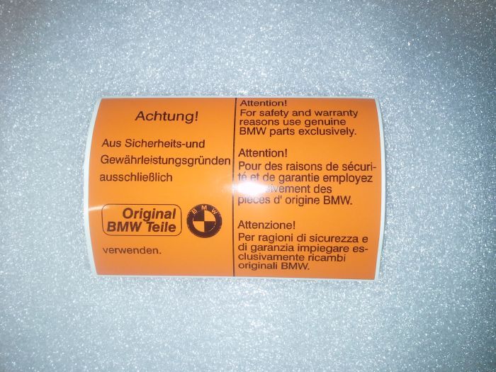 (02 models) Achtung! Sticker - Orange