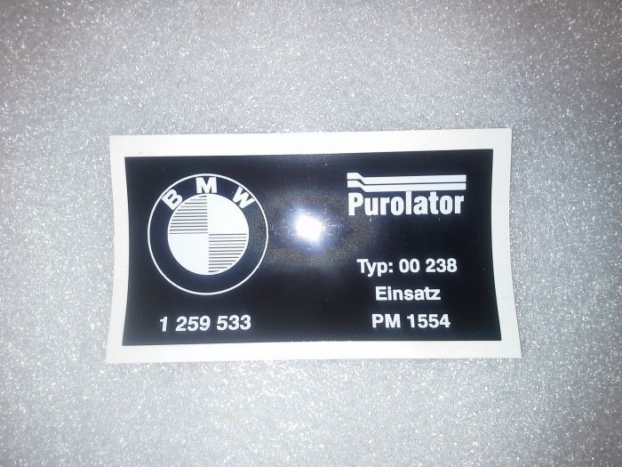 (02 models) Turbo Air Filter Sticker