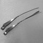 (02 models) Pair Wiper Arms Chrome, one with Shovel, pre73 saloon