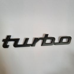 (02 Models) BMW 2002Turbo "Turbo" rear panel script badge