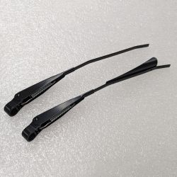 (02 models) Pair Wiper Arms Black, one with Shovel, 73on saloon