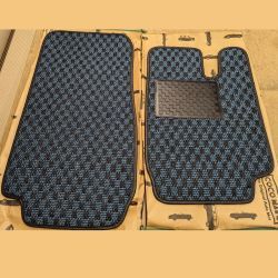 (02 Models)  Coco Mat Front Overmat set RHD Black and Pacific Blue